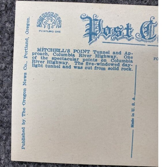 Vintage Oregon Postcard Lot Of 6 Mt Hood Sunken Rose Garden Columbia River Falls - Picture 16 of 16